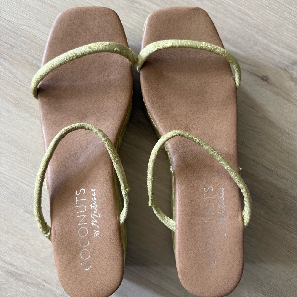 Coconuts by Matisse Olive Strap Square Toe Sandal